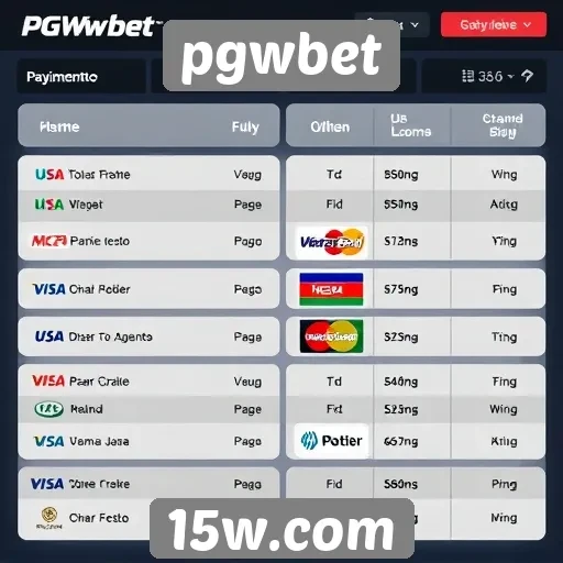 alternativas de pagamento no pgwbet atendem diferentes perfis de usuários